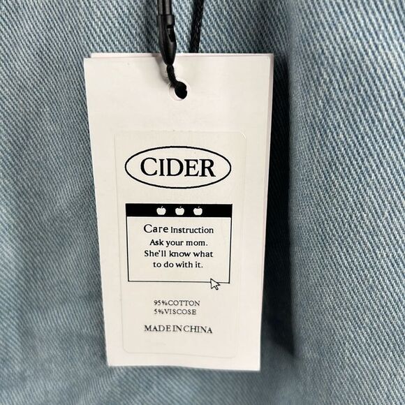 Cider Flame them in Passion Denim Jeans Sz Large - Picture 9 of 10